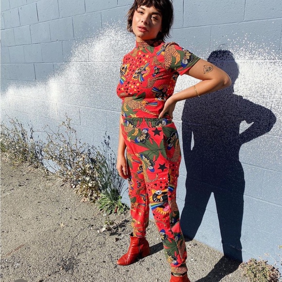 Nooworks PRIDE Tiger jogger pants in medium. Sold out print. - Picture 3 of 16